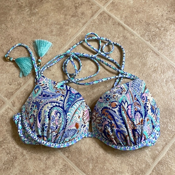 Victoria's Secret Other - Victoria’s Secret Paisley bikini top with tassels